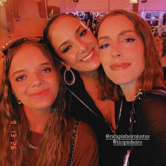 Ticiane Pinheiro explicou que também foi ao Rock in Rio a trabalho e que, por isso, não teve como ir ao casamento de Ana Hickmann