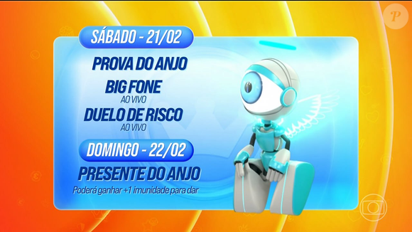 O sábado será dividido em duas frentes estratégicas. Durante o dia, acontece a Prova do Anjo; já à noite, durante o programa ao vivo, o Big Fone toca novamente. Quem atender terá uma missão delicada: escolher uma das três pessoas citadas no seu próprio Paredão ideal para enfrentar no Duelo de Risco