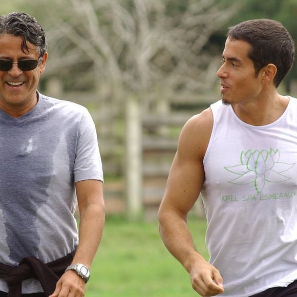 Felipe Folgosi com Marcos Paulo na novela 'Começar de Novo' (2004)