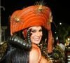 Flávia Alessandra está fazendo sua estreia no Carnaval como musa do Salgueiro
