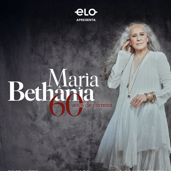 Maria Bethânia começa em setembro a turnê dos 60 anos de carreira