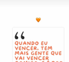 Bella Campos teria compartilhado essa mensagem nesta quinta-feira (17), em seu perfil no Instagram.