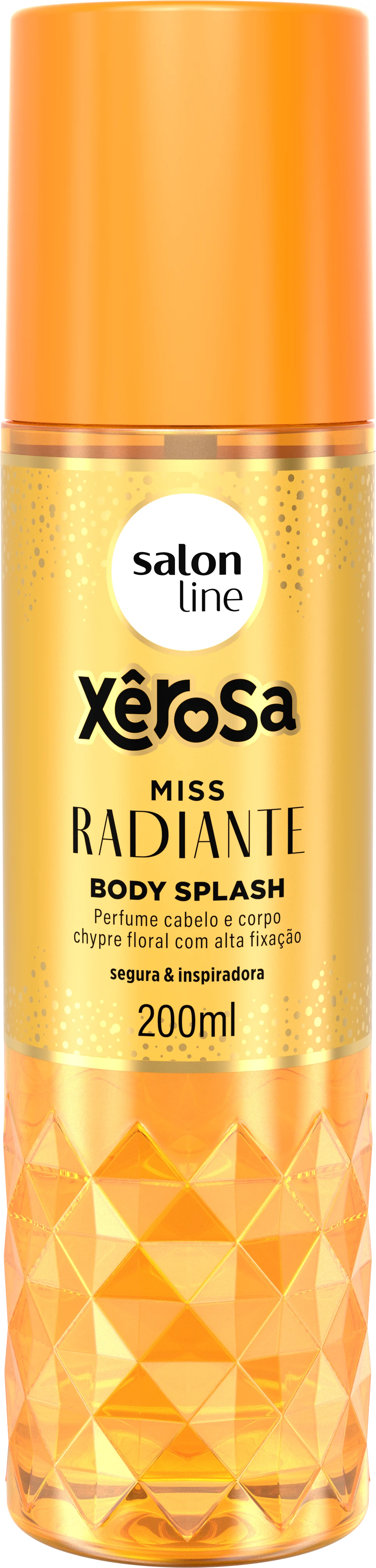 Xêrosa Miss Radiante (Salon Line) - 200ml | R$33,00 - a fragrância mistura pera, abacaxi e grapefruit em uma abertura frutada e vibrante