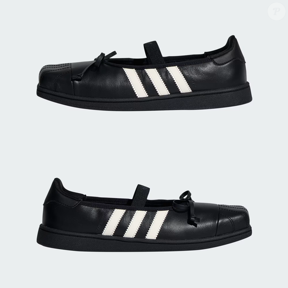Inspirado no design das sapatilhas de balé, o modelo da adidas Originals tem cabedal em couro, fecho elástico e palmilha têxtil para unir estilo e conforto durante o uso cotidiano