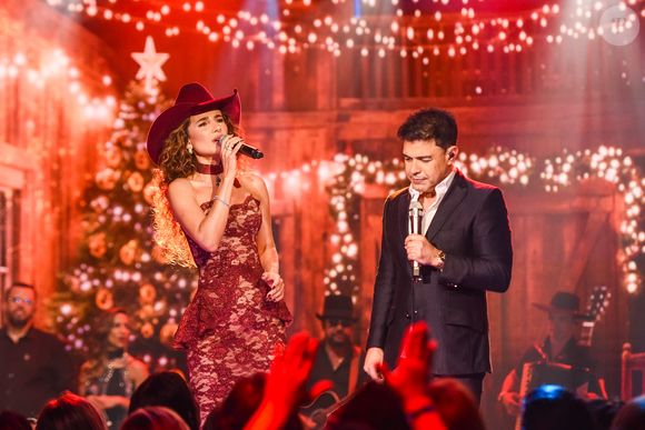 Zezé Di Camargo e Paula Fernandes cantaram em evento em 2025