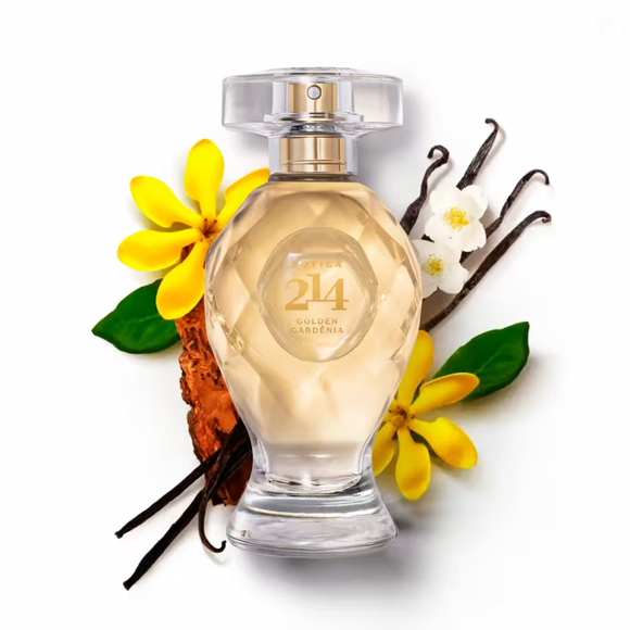Com notas frutadas na saída, florais brancos e Gardênia Dourada no corpo e âmbar no fundo, o Botica 214 Golden Gardênia aposta em uma composição marcante, quente e sofisticada, características que combinam com a proposta de uma fragrância para a noite