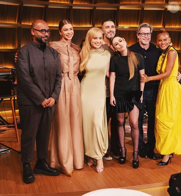 Grazi Massafera e Marilo Benício também estiveram juntos na estreia do programa de Angélica no GNT