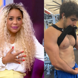 Boy da Cariúcha? Mordendo a regata e mostrando o abdómen, filho de Gugu exibe corpo em foto sem camisa e web reage: 'Se fartou'