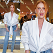 Ela pode tudo! Marina Ruy Barbosa aposta em camisa de grife de mais de R$ 16 mil e eleva o jeans básico em evento de moda em São Paulo