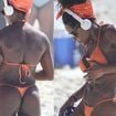 Gracyanne Barbosa, é você? De biquíni na praia, Adriana Bombom impressiona ao exibir corpo trincado aos 51 anos. Fotos!