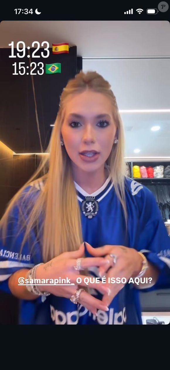 Influenciadora, que soma mais de 54 milhões de seguidores, compartilha rotina romântica direto da capital espanhola