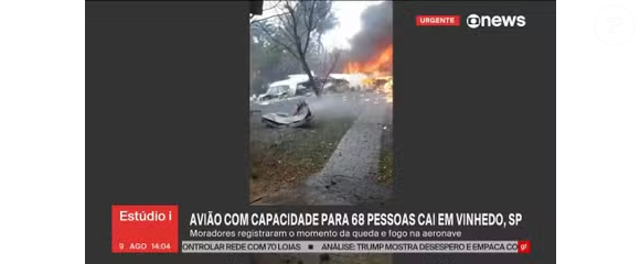 Queda em avião em Gramado: 17 pessoas foram levadas ao hospital e duas estão em estado grave por conta de queimaduras