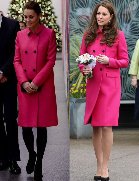 Moda consciente de Kate Middleton: Princesa de Gales já repetiu look rosa Mulberry em duas ocasiões distintas.