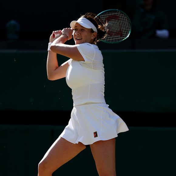 Amanda Anisimova: americana de 23 anos conquistou a tão sonhada vaga para a final, no torneio de tênis em Wimbledon.