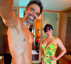 'Que corpão': aos 51 anos, Tadeu Schmidt impressiona com shape musculoso ao combinar looks com a esposa, Ana Cristina e web reage