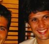 Gustavo Leão ao lado de Bruno Gagliasso nos bastidores da novela 'Paraíso Tropical', em 2007: trabalho de maior destaque do ator