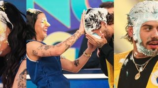 Namoro lambuzado! Ana Castela e Zé Felipe em 15 fotos inéditas; beijo do casal agita gravação do 'Domingo Legal'