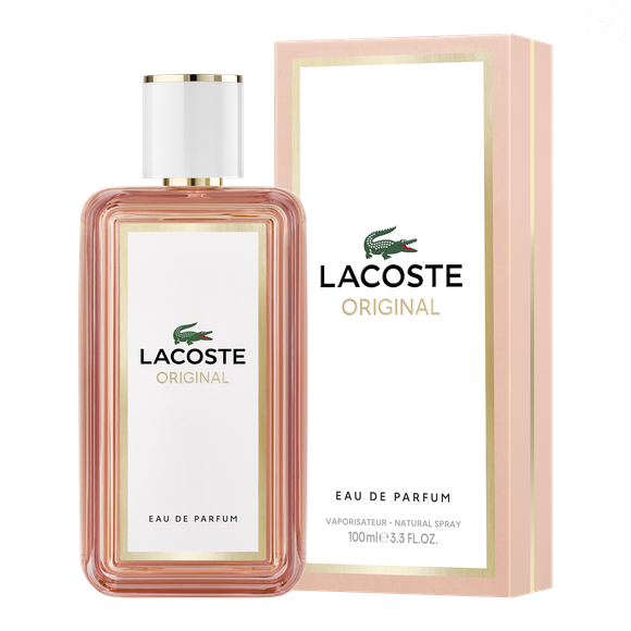 Original Pour Femme (Lacoste) 100ml | R$ 779 - com espírito tipicamente francês, a fragrância se inicia com pera suculenta, levemente ácida, combinada ao frescor do gengibre e da mandarina, criando uma abertura limpa e vibrante
