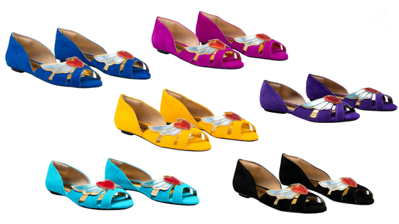 Lembra o anime 'Sailor Moon' e é inspirada na estética de tattoo old school; a sandália mistura referências e uma identidade visual marcante, segundo a própria Louloux