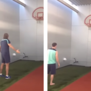 Para treinar e ter momentos de lazer, Messi também construiu uma quadra de padel, onde conta com uma cesta de basquete