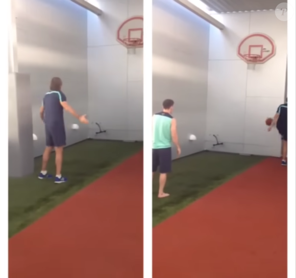 Para treinar e ter momentos de lazer, Messi também construiu uma quadra de padel, onde conta com uma cesta de basquete