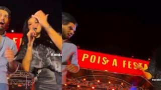 Ana Castela faz Zé Felipe 'babar' com coreografia sexy em show e ex de Virginia Fonseca surpreende com beijo....