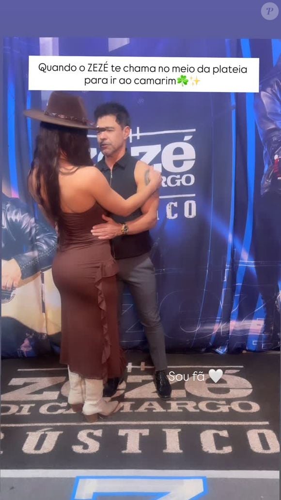 Zezé Di Camargo trocou abraços apertados com a fã e vídeo viralizou nas redes sociais