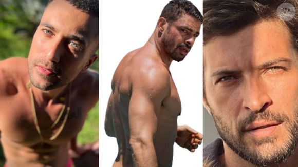 Ricardo Vianna, Cauã Reymond e Leandro Lima são atores que interpretam amantes de Odete Roitman (Debora Bloch) na novela 'Vale Tudo'