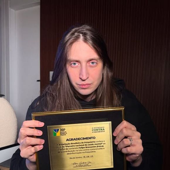 Por causa da denúncia, Felca recebeu da Associação Brasileira de Psiquiatria o título de parceiro da saúde mental