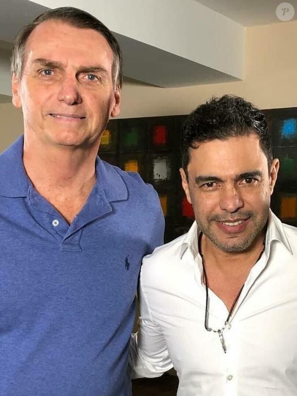 Zezé Di Camargo declarou apoio público ao ex-presidente Jair Bolsonaro em eleições, mas não há registros de manifestações contrárias ao ministro do STF