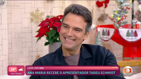 Tadeu Schmidt sobre transplante capilar: ‘Quando tem muito buraco para preencher, fica mais difícil. Tendo mais cabelo, fica mais fácil’