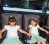Já as filhas de Virgínia escolheram looks nas cores branca e verde com detalhes em amarelo e azul