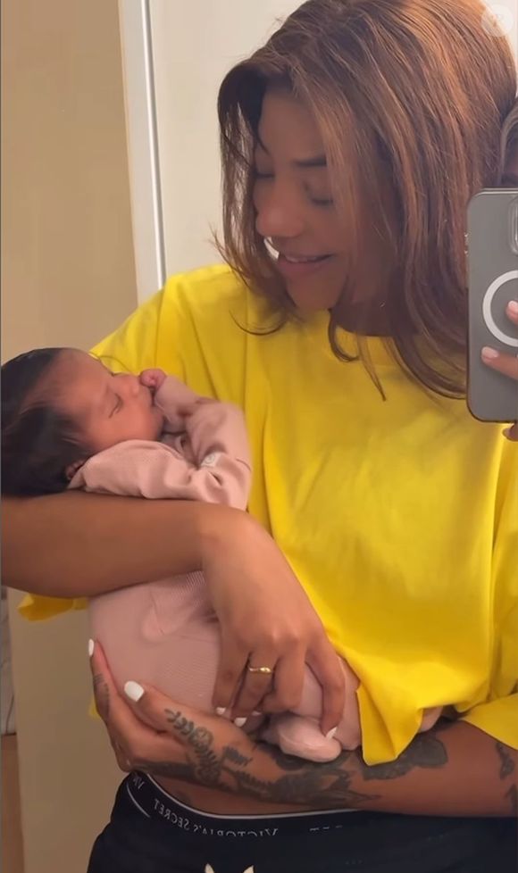 Filha de Ludmilla, Zuri está com 3 meses de vida