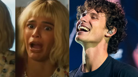 Essa cena HILÁRIA de Bruna Marquezine de peruca loira e inglês exagerado em 'Velhos Bandidos' pode ter feito Shawn Mendes cair na gargalhada