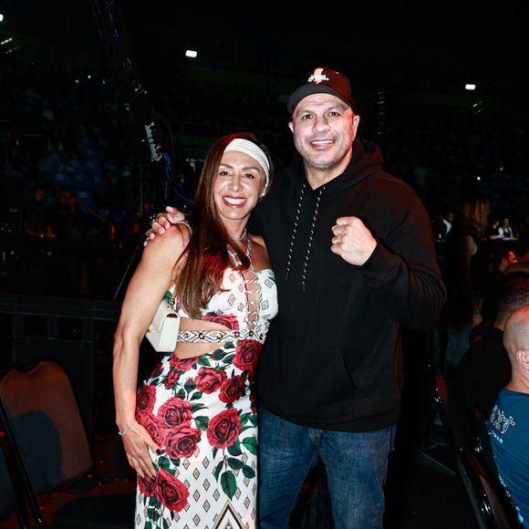 Fight Music Show 7: Kleber Bambam e a namorada também marcaram presença