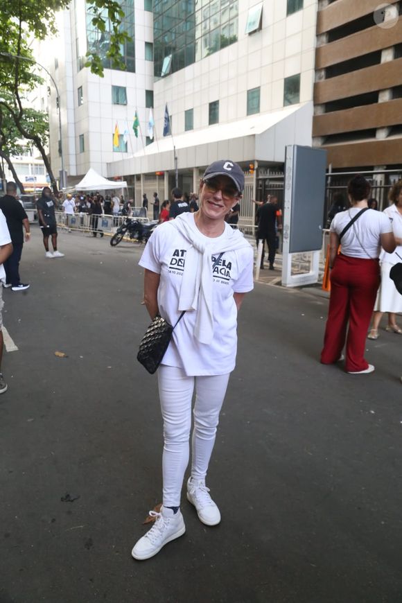 Christiane Torloni no Ato Musical pela Democracia, em Copacabana