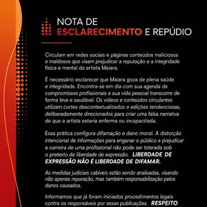 Maiara reapareceu em vídeo antes de show em Querência e reação da web levou equipe da artista a divulgar comunicado