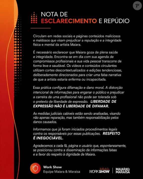 Maiara reapareceu em vídeo antes de show em Querência e reação da web levou equipe da artista a divulgar comunicado