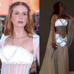 Bem-vinda de volta, Amália! Marina Ruy Barbosa revive ‘Deus Salve o Rei’ com vestido branco transparente, corset e 2.160 cristais que brilham em Veneza. Fotos!