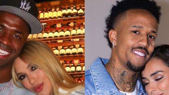 Namorados, Virgínia e Vini Jr. reagem à terceira gravidez de Tainá Militão, mulher de Eder Militão, do Real Madrid