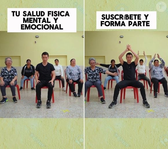 Exercício de Pilates: abertura de pernas com mãos acima da cabeça