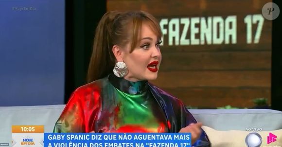 Gaby Spanic afirmou ter provocado sua expulsão em 'A Fazenda 17' por não aguentar mais os conflitos na casa
