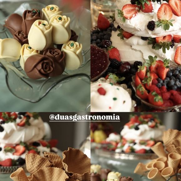 Doces também não faltaram na celebração de Natal antecipada da família Justus