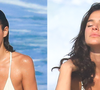 Bruna Marquezine ostenta barriga tanquinho de biquíni branco e curte momento relax em praia. Fotos!