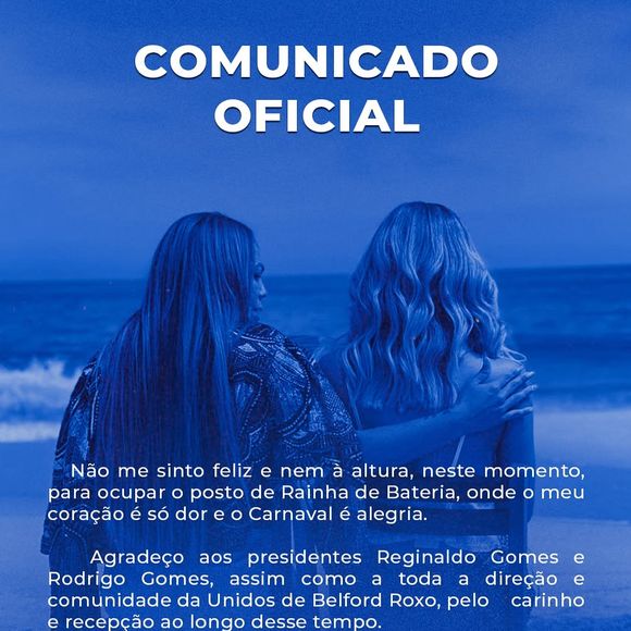 Mãe de Lexa postou comunicado oficial um dia após a morte da neta, filha de Lexa, ser revelada