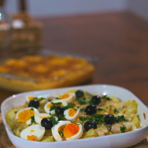 Bacalhau à Brás é uma receita portuguesa e um dos pratos mais tradicionais do Natal brasileiro
