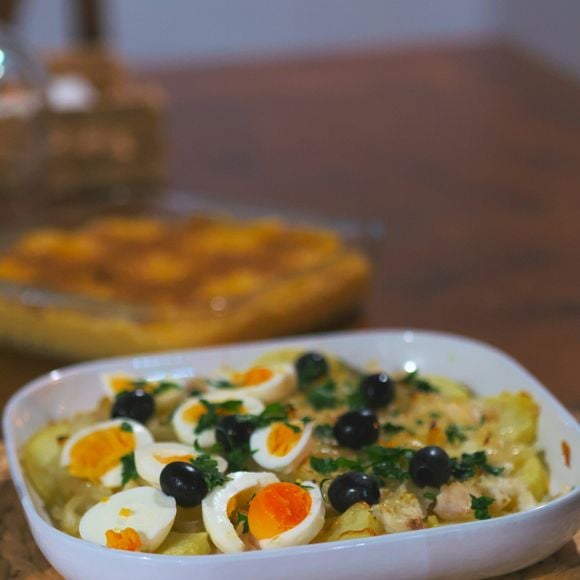 Bacalhau à Brás é uma receita portuguesa e um dos pratos mais tradicionais do Natal brasileiro