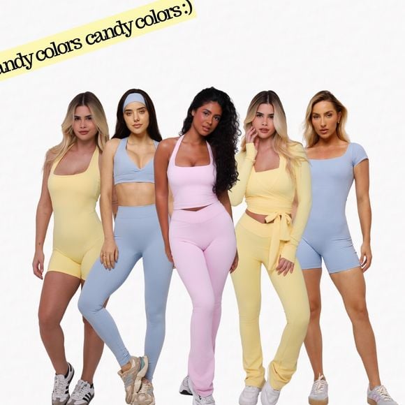 Marca Rosa Imperial Fitness é responsável pelos conjuntos candy color usados por Sarah Andrade no 'BBB 26'