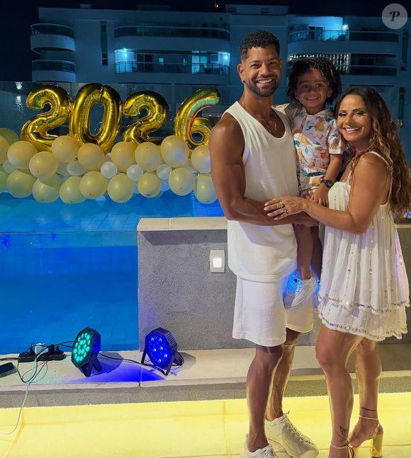 Viviane Araujo e Guilherme Militão são pais de Joaquim, de 3 anos