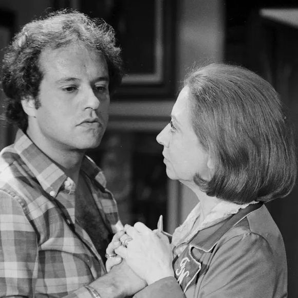 Dennis Carvalho e Fernanda Montenegro em foto da novela 'Brilhante', em 1981